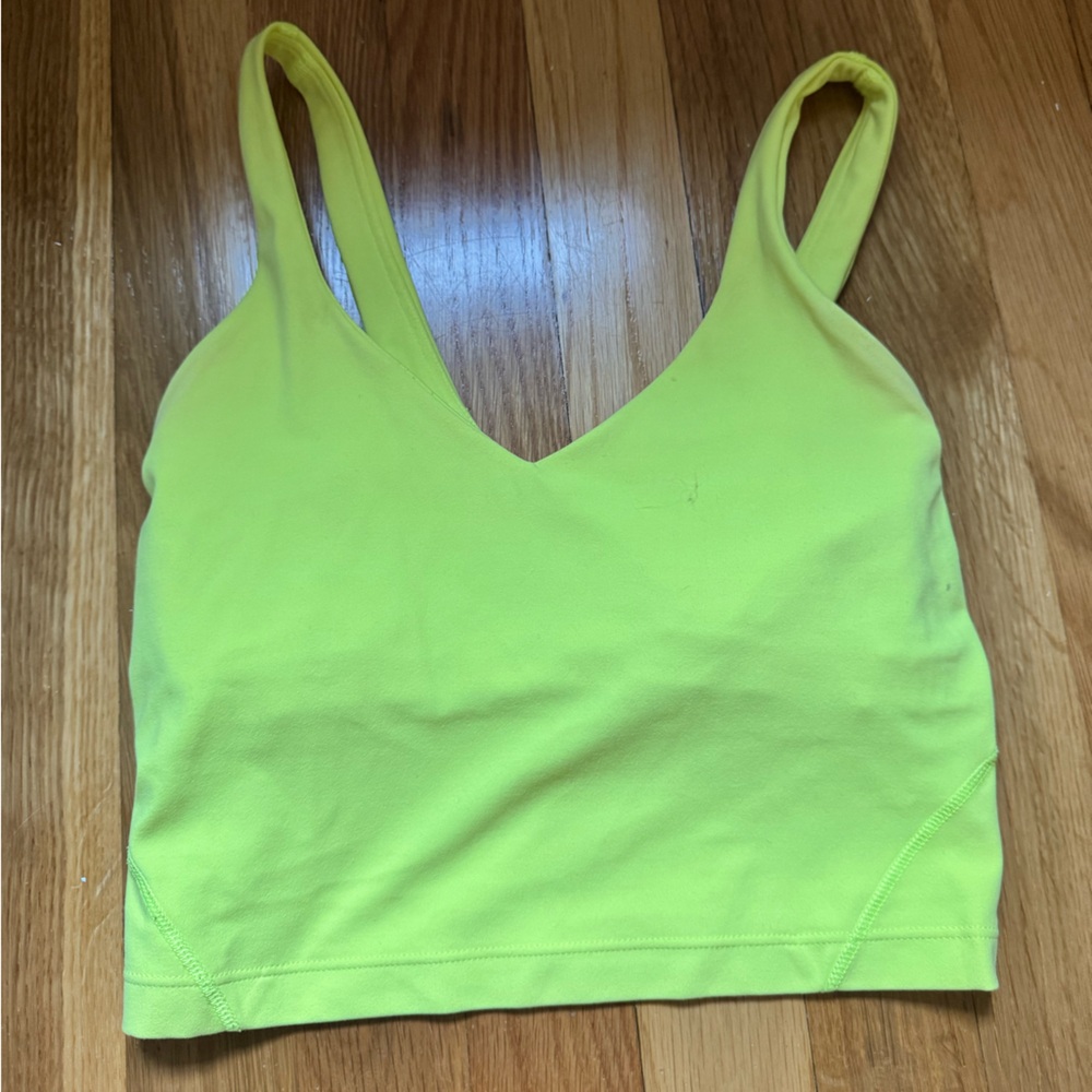 Lululemon Athletica Neon Yellow Tank Top
